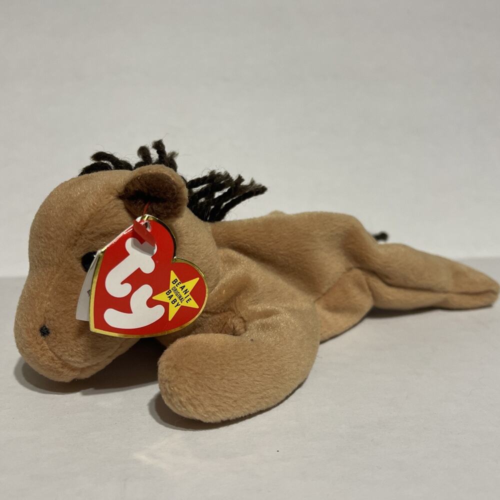 1995 Ty Beanie Baby DERBY Horse Rare No Star Coarse Mane PVC Pellets Retired - Picture 2 of 9